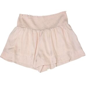 Pants Store Casual Swing Shorts Smocked Elastic Waist Womens Sz M Dusty Rose